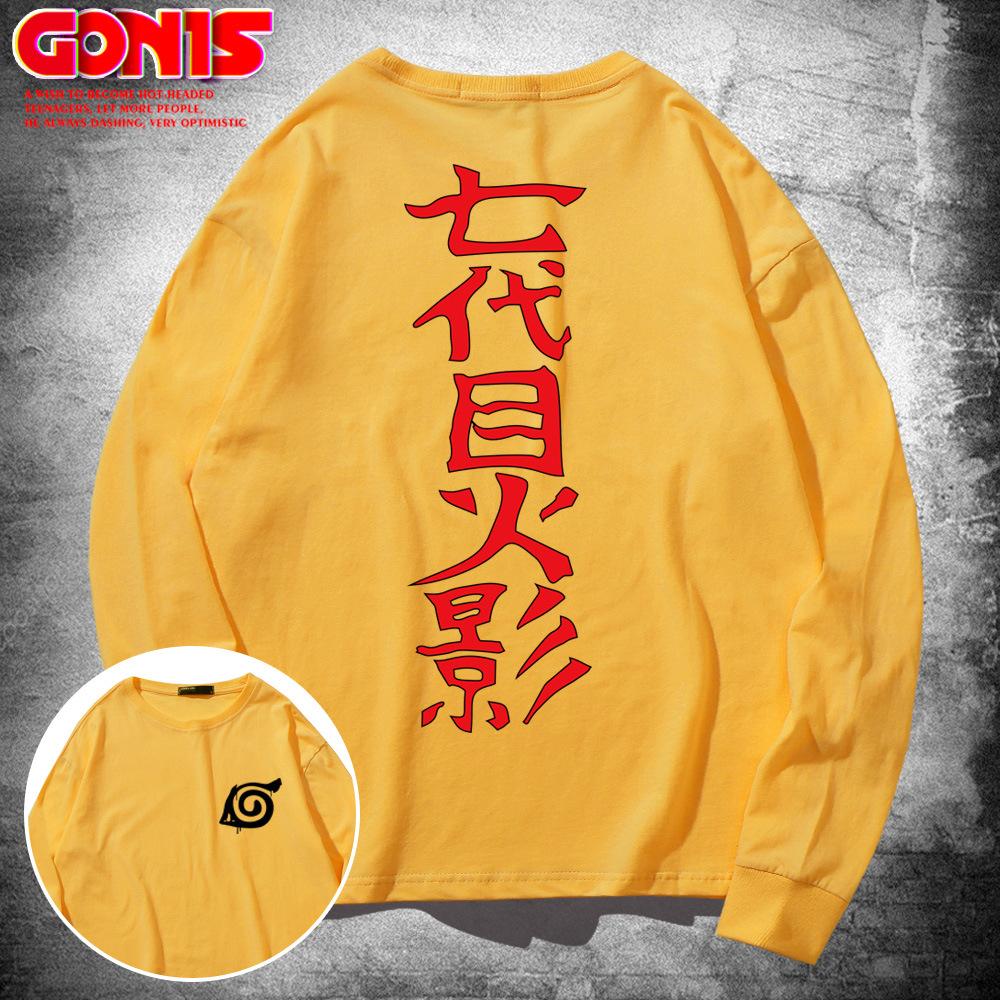 T-shirt men's long-sleeved pure cotton loose hip-hop autumn thin bottoming shirt European and American trendy clothes