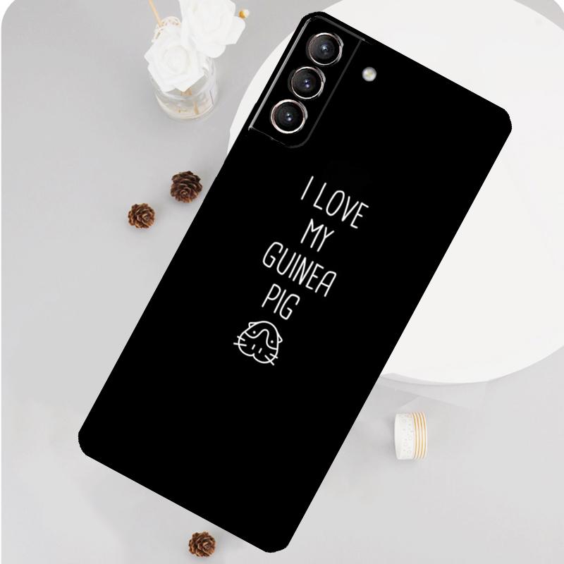 Cute Animals Guinea Pig Phone Case For Samsung Galaxy S23 Ultra S21 S20 FE S9 S10 Plus Note 10 20 S22 Ultra Funda
