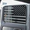 2pcs Black Rear Window Trim Cover Sticker Decal for Ford F150 2009-2014 US Flag