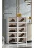 Large Capacity Folding Storage Cabinet with Wheels - Multi-layer Organizer for Snacks & Clothes