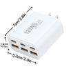 111W GaN 6 in 1 Fast Charging Phone Charger USB C Charger Power Adapter Type C EU/US/AU/UK Wall Charger For iPhone Samsung Xiaom