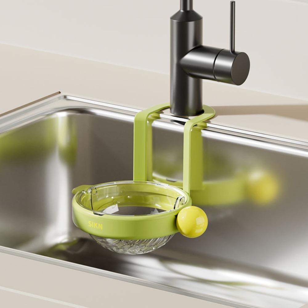 

Punch-free Sink Hanging Strainer Basket Creative Food Residue Separator Bathroom