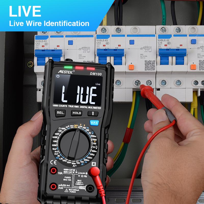 DM100C Digital Multimeter Have Spain and Poland Warehouse High Speed Smart Double Core T-rms NCV Temperature multimeters