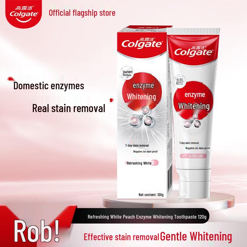 Colgate Enzyme Whitening Toothpaste - Peach & Baking Soda