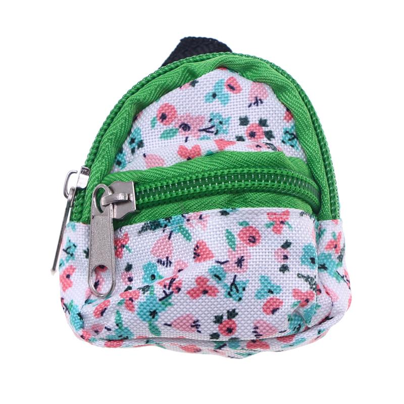 1:6 Miniaturowy Płócienny Tornister do Domku dla Lalek Plecak w Kwiaty Akcesoria dla Lalek Model Dekoracja Zabawka Akcesoria do Domku dla Lalek