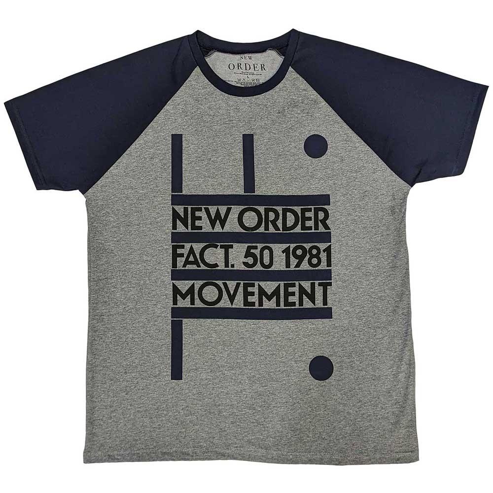 New Order Raglan T-Shirt: Movement OFFICIAL NEW S