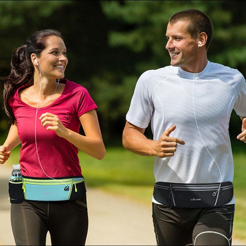With Bottle Bag Marathon Running Bag Hydration Belt Bottle Sports Phone Bag  Men Women