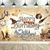 Background with Magical Magician Hat Design for Parties, Adult and Children's Party Decoration, Photography Background