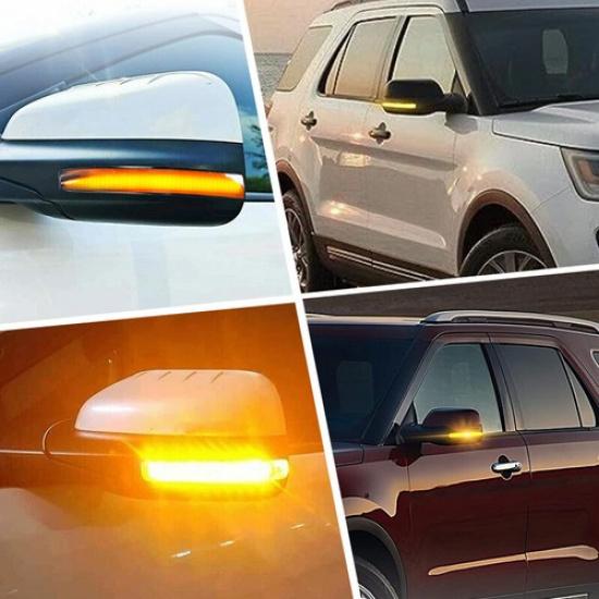 For Ford Explorer Side Signal Light LED Mirror Blinker Sequential Lamp 2011-19