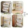 Wall-Mounted Foldable Shoe Rack & Storage Organizer for Living Room