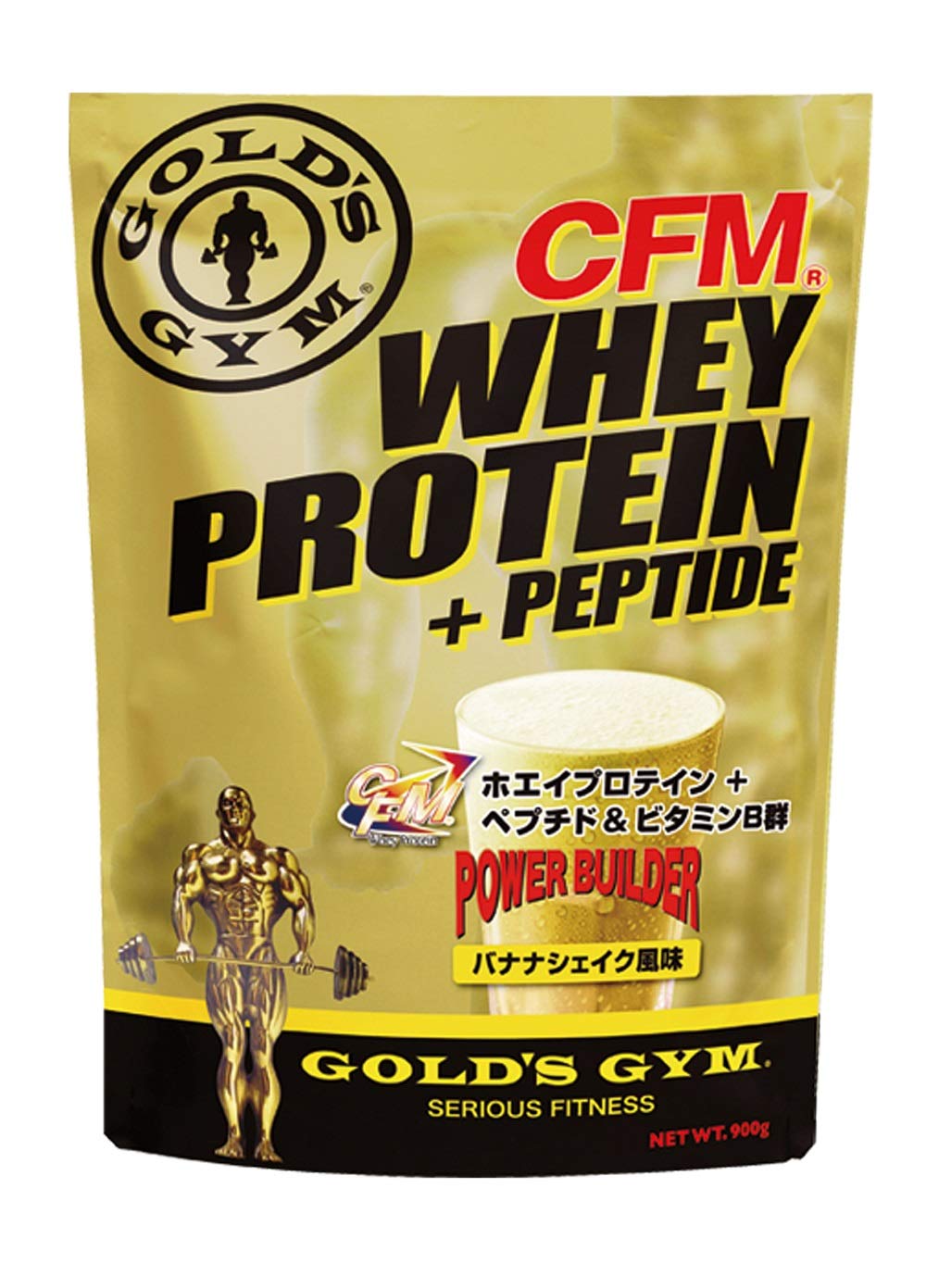 

GYM CFM Whey Protein Banana Shake Flavor 900g GOLD S