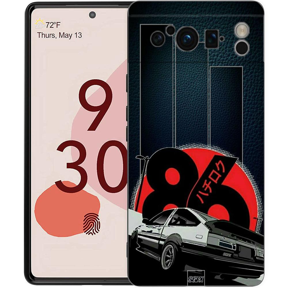 Anime Initial D AE86 Phone Case Cover for Google Pixel 8 7 6 7A 6A Pro 5G Shockproof Silicone Soft 9 Pro XL 8 Pro 5G Shell Capas
