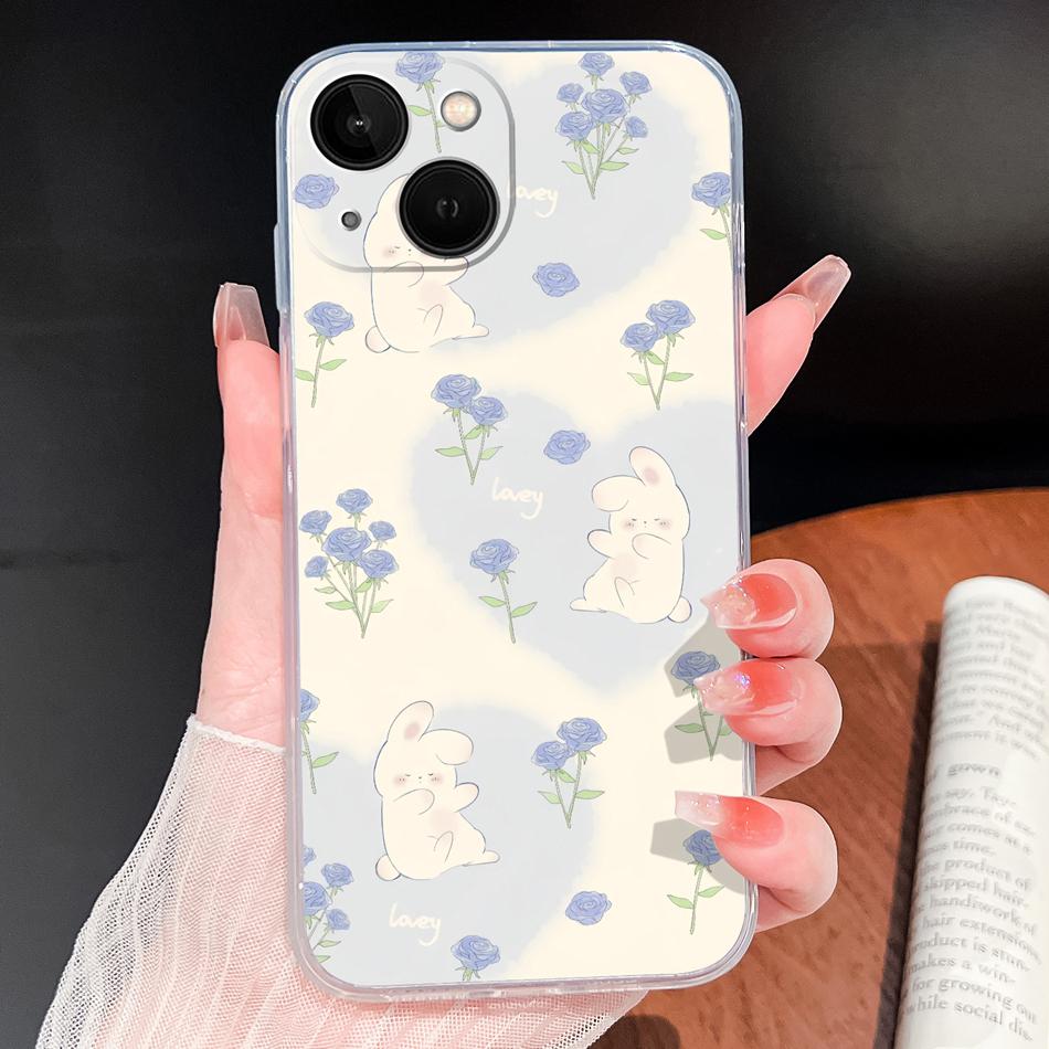 For iPhone 13 Pro Max 13 mini Phone Case Butterfly Patterns Soft Slim Transparent Silicone Cover For iPhone13 Lightweight Funda