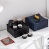 Black Ceramic Side Handle Teapot Travel Car Luxury Portable Cup Outdoor Storage Box Kung Fu Tea Set