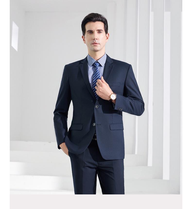 601 Men's Slim Fit Business Suit - Professional Formal Attire for Work and Interviews
