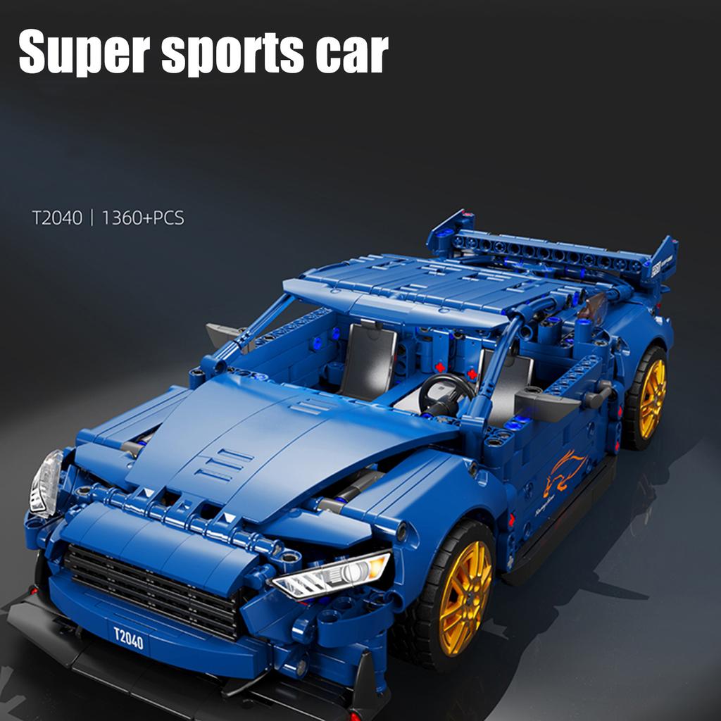 1360Pcs High-Standard Tech-Constructional Superior-Grade Racing Premium-Quality Sport High-Standard Car Building-Set First-Class Building-Bricks
