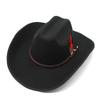Tibetan Wool Felt Hat With Large Brim And Black Leather Belt For Men And Women Summer Sun Protection