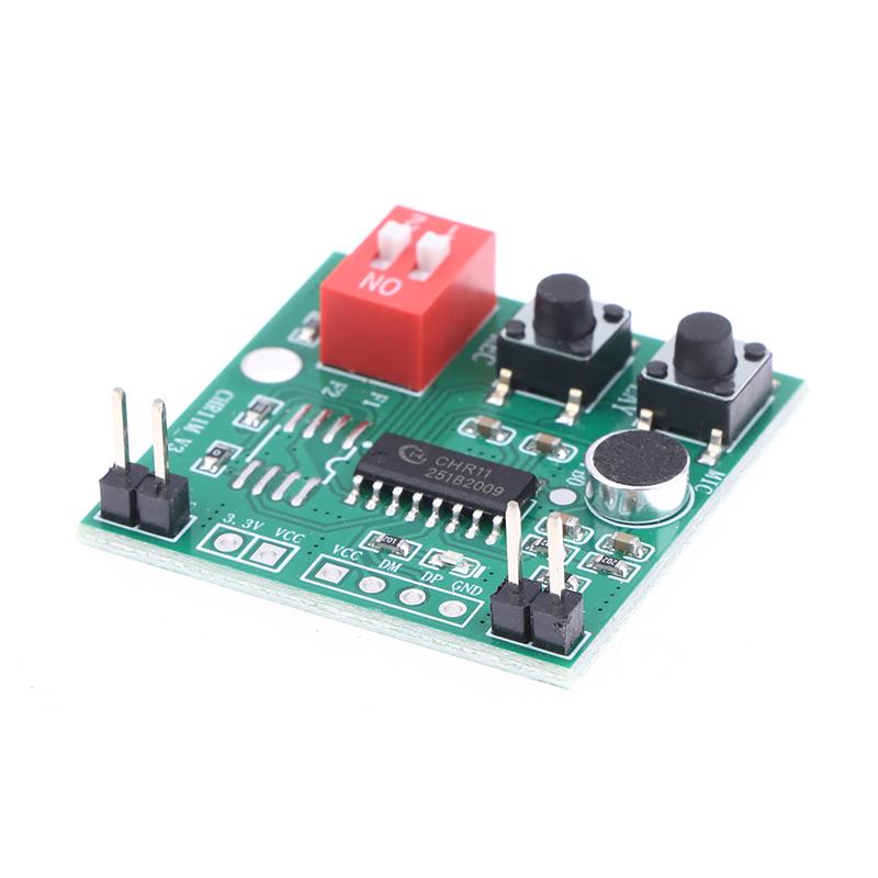 1/3Pcs Chr11M Dc 2-5.2V 35 Second Key Recording Module Toy Recording Box Supports External Flash 2-Position Dip Switch