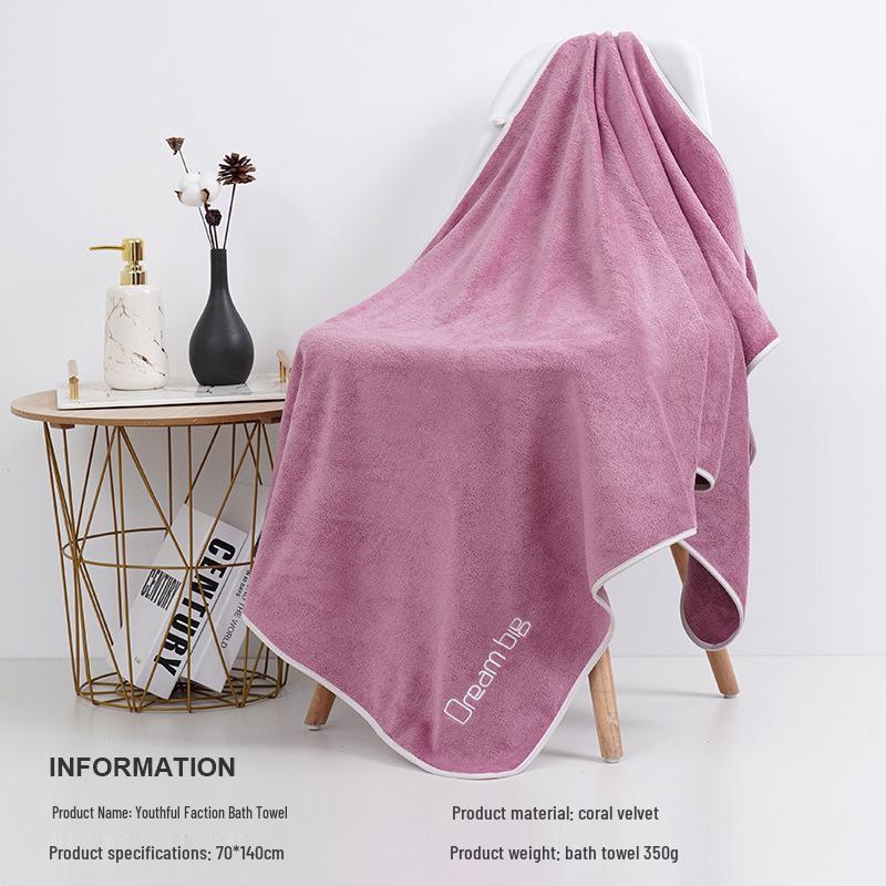 Soft, Water-Absorbent 2-in-1 Mother and Child Bath Towel Set