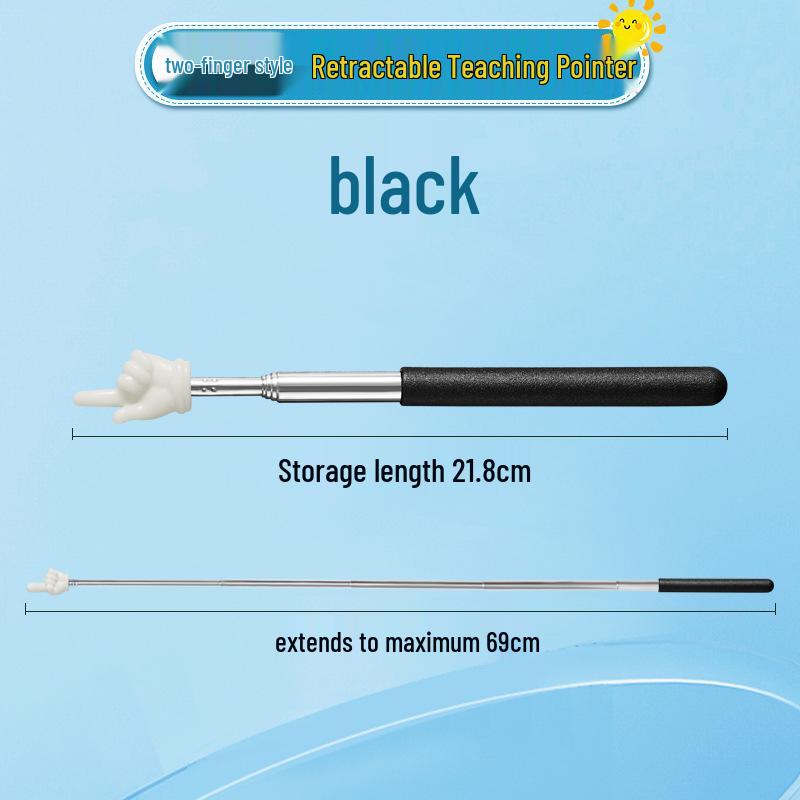 Telescopic Children's Pointer Pen: Stainless Steel Retractable Teaching Stick with Macaron Colors