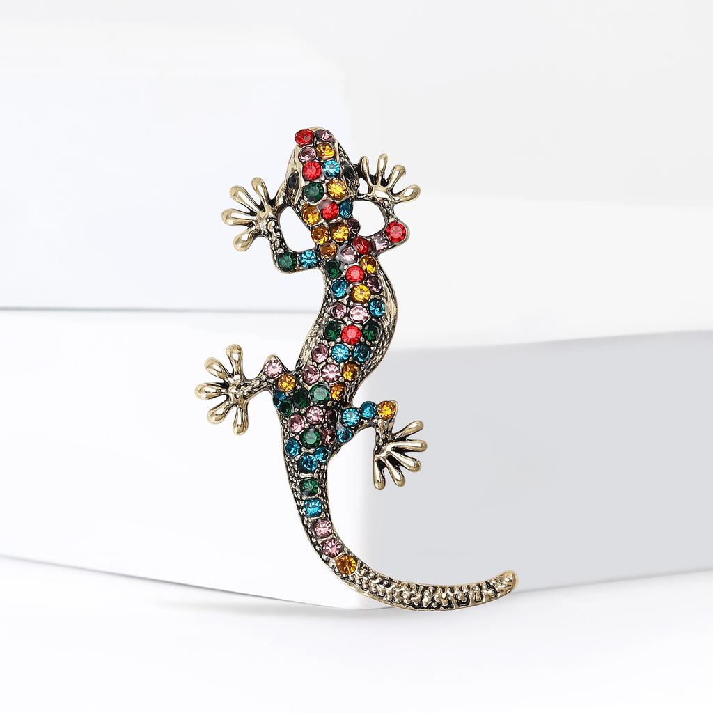 Klassieke Strass Kameleon Hagedis Broches voor Vrouwen Emaille Dierlijke Pin Sleutelhanger Feest Nieuwe Cadeaus Sieraden Decoratie Accessoires