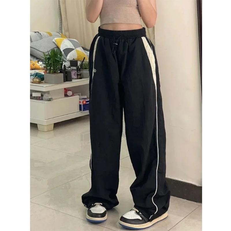 Dámské ležérní pytlovité kalhoty Vintage Y2k Oversize Hip Hop Joggers Harajuku Streetwear BF Dámské tepláky Wide Leg