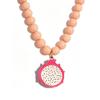 Colorful Beaded Heart Necklace – Versatile, Sweet Collarbone Chain for Women