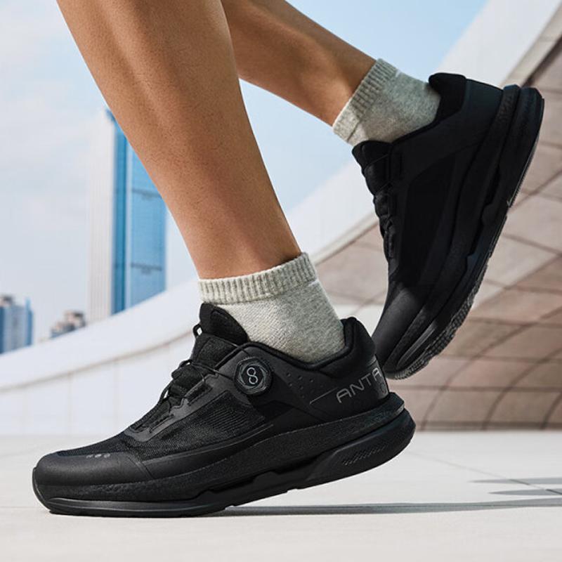 Anta Wanli Comfortable Versatile Shock Absorbing Durable Low Top Training Shoes Men Sneakers Basic-Black 112527771-5