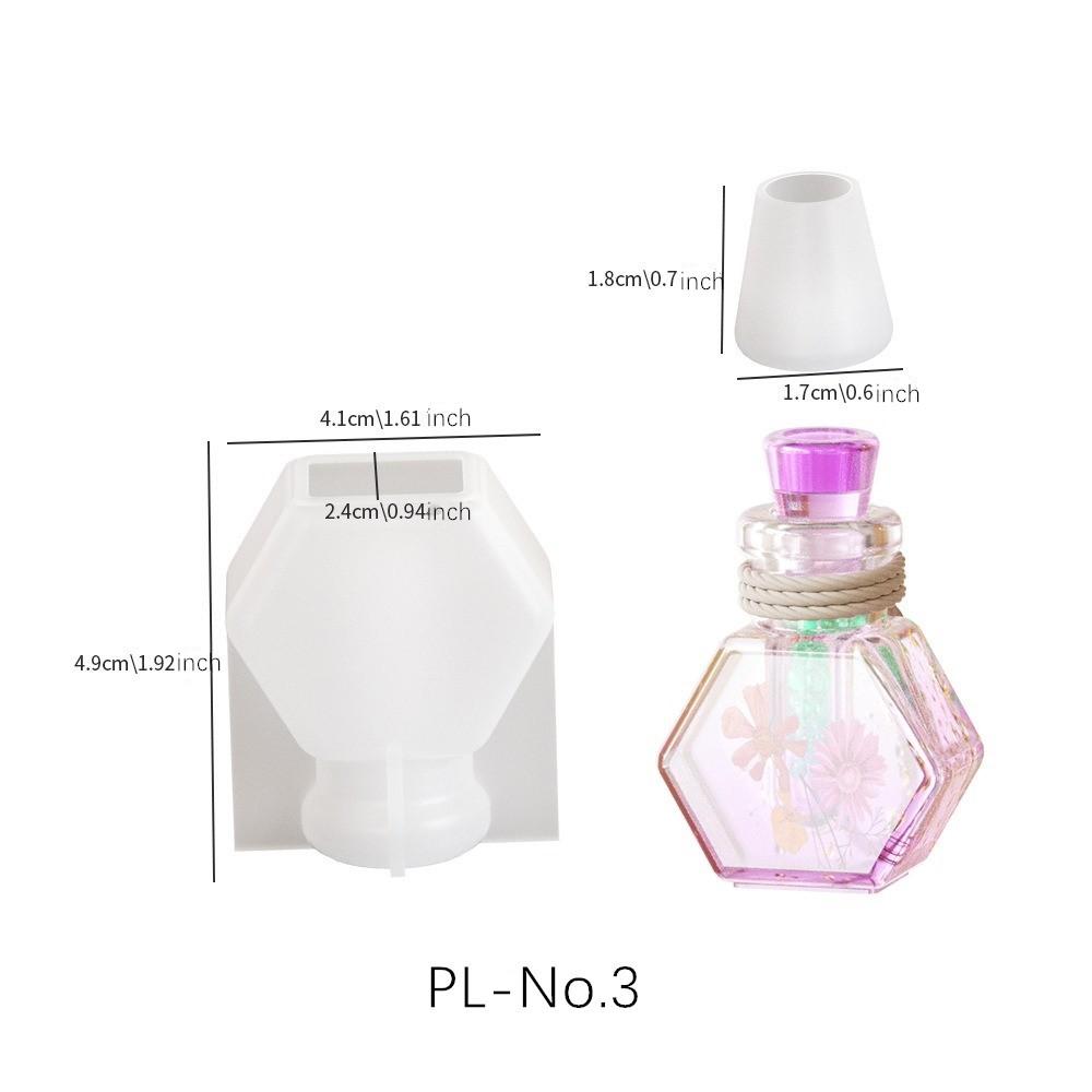Snasan Small Bottle Silicone Mold Resin Drip Glue Mold Diy Wishing Bottle Lovely Flowing Sand Bottle Making Mould