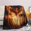 Sparkling Phoenix  Print Flannel Blanket, High quality Comfortable for All Seasons, Home Decor, Warmth and Comfort