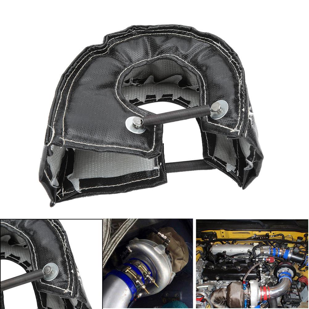 Turbo Blanket Thermal Heat Shield Barrier Cover for T3 T25 T28 GT25 GT35 Turbocharger Black