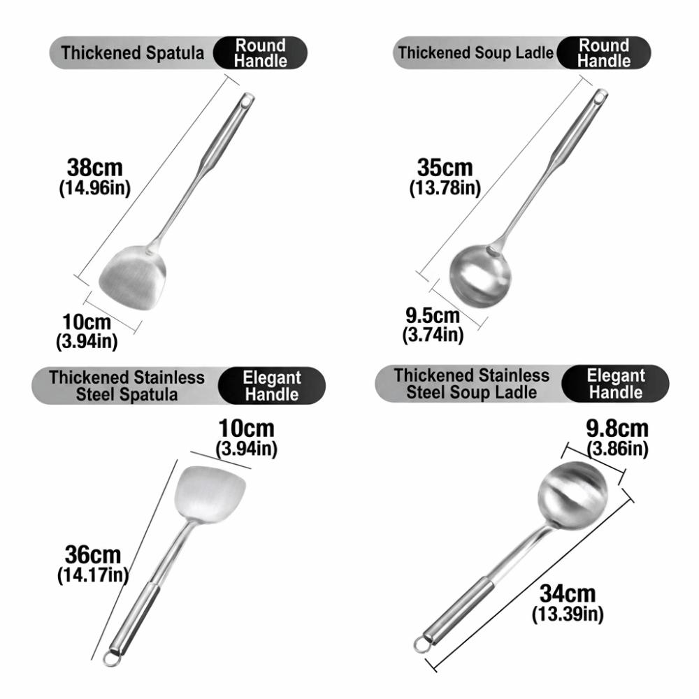 Rustproof Kitchen Shovel Spoon Thickened Wok Spatula Spoon Cooking Shovel  Cooking