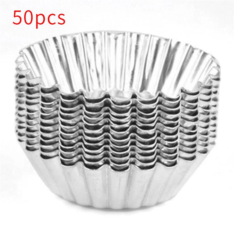 

10 шт. многоразовые формы для яиц для пирогов из нержавеющей стали, аксессуары для выпечки, форма для печенья, пудинга, форма для лунного кекса, кондитерские инструменты