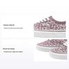 Authentic Series Canvas Leopard Print Casual Low Top Kids Skate Shoes Kids Sneaker Pink Purple VN000WWX7V7