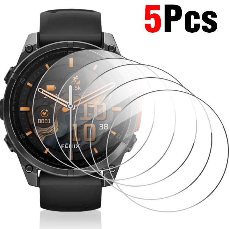 Smartwatch Screen Protector Anti-Scrach Films Cover For Garmin Fenix 8 51/43mm 47MM Fenix 7 7s 7x 8Pro 7Pro Tempered Glass Film