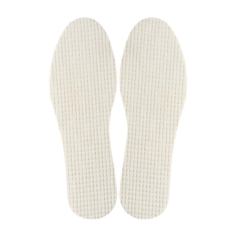 4 Pairs Odor Resistant Terry Cloth Latex Insoles Lightweight Design Shoe Inserts Cushion for Barefoot Shoes Size 35-46