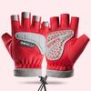 Autumn and winter children's half-finger gloves, velvet warm boys and girls, non-slip half-finger children, student sports riding