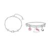 HelloKitty/ Surrounding Cherry Blossoms Sparkling Zircon Inlaid Cute Cartoon Fashion Exquisite Niche Girl Design 6029+6076 Hello Kitty Bracelet