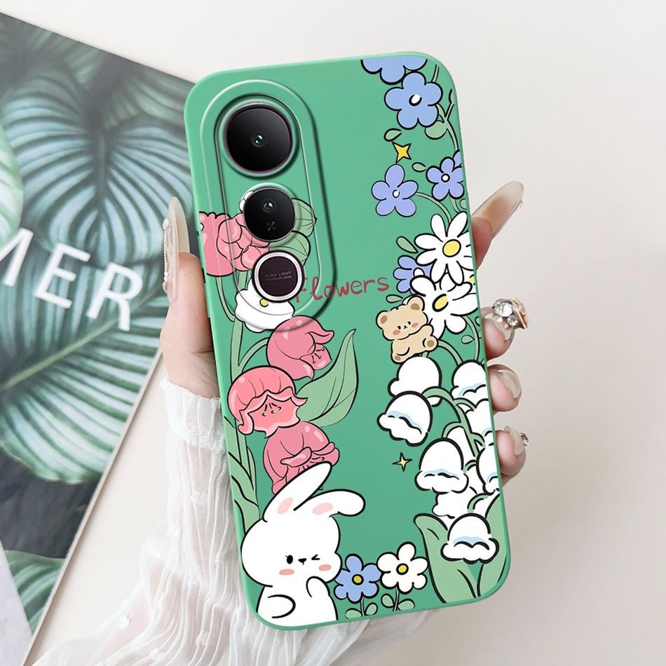 For Vivo V50 Lite Elegant Butterfly Floral Printed Phone Case For Vivo V50 V 50 V50lite Soft Silicone Shockproof Cases Bumpers