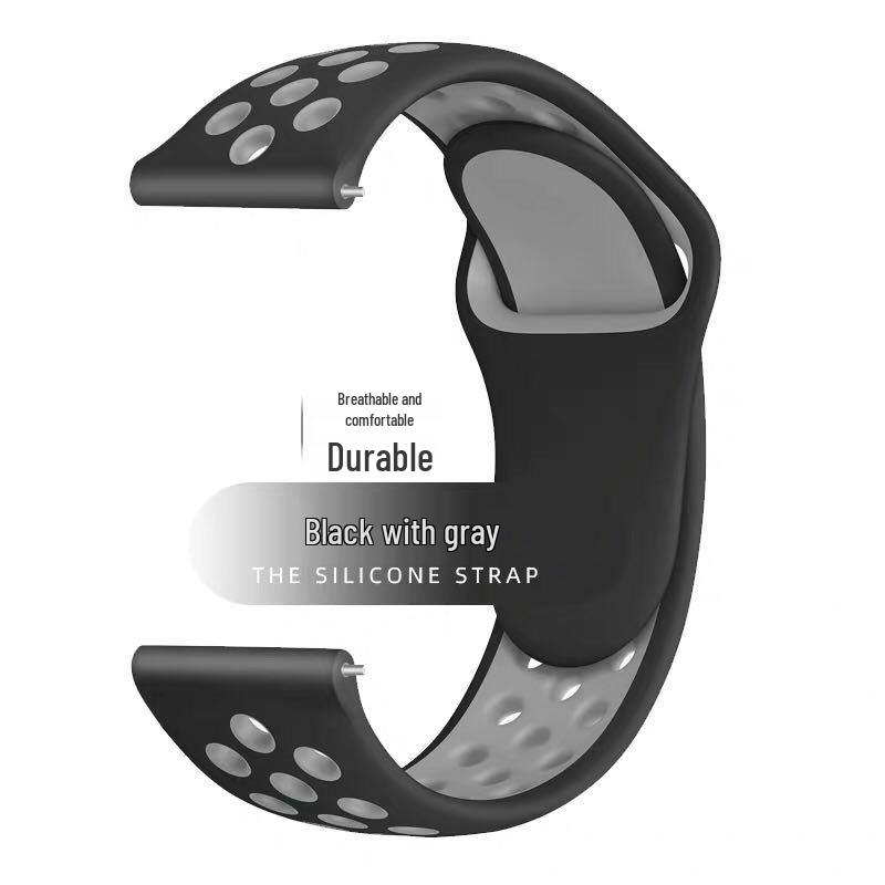 Compatible Silicone Watch Strap for Huawei GT5/4/3/2 46mm/Pro and Samsung/Honor 22/20 Models