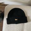 Women'S Dog Embroidered Knitted Beanie Thickened Winter Warm Hat Cold-Proof Fuzzy Lined Beanie For Women New