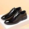 Men's luxury leather Shoes Casual business soft soled Loafers Anti slip elderly dad shoes Low heel comfortable Male formal shoe