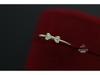 14K Gold-Plated S925 Sterling Silver Zircon Bow Knot Pinky Ring for Women