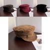 Vintage British Style Painter Hat Suede Flat Cap With Windproof Design For Artists And Designers
