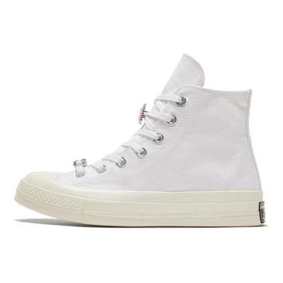 Chuck Taylor All Star 1970s Trendy Versatile Everyday High Top Canvas Shoes Unisex White