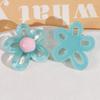Colorful Hollow Flower Resin Crafts Cute Five-Petaled Flower Accessories Cute Hairpin Phone Cases Jewerly Decor Keychain