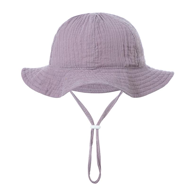 Baby Cotton Bucket Hat  Children Sunscreen Outdoor Caps Boys Girls Print Hat Unisex Beach Fishing Hat