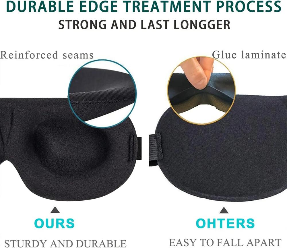 Eye Mask 3D Contoured Cup Blindfold Concave Molded Night Sleep Face Masks Block Out Light For Women Men Sleep Eyepatch Eye Care