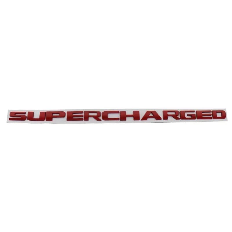 AAWZ1 Badge Sticker 3D Supercharged for Sport Car Fender Side Trunk Nameplate Decal Emblem