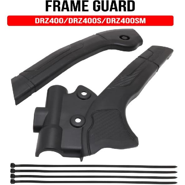 

Motorcycle Frame Guards Protection For DRZ400 DRZ400S DRZ400SM Dirt Bike, BLACK